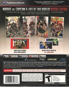 Marvel vs. Capcom 3: Fate of Two Worlds: Special Edition - Box - Back Image