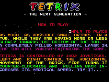 Tetrix - Screenshot - Game Title Image