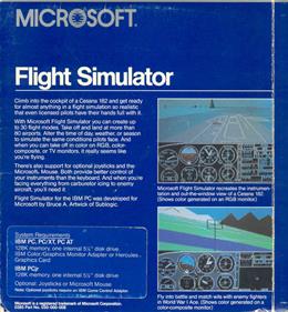 Microsoft Flight Simulator (v2.0) - Box - Back Image