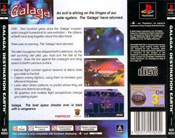 Galaga: Destination Earth - Box - Back Image