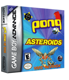Pong / Asteroids / Yars' Revenge - Box - 3D Image