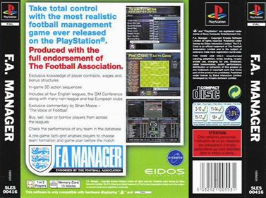 FA Manager - Box - Back Image