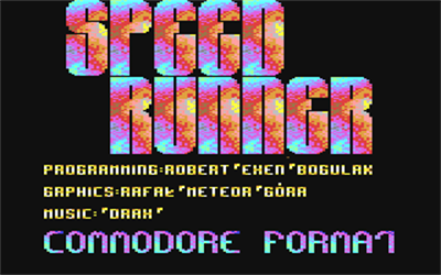 Speed Runner - Screenshot - Game Title Image