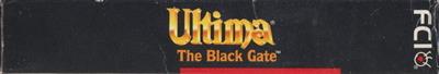 Ultima: The Black Gate - Box - Spine Image