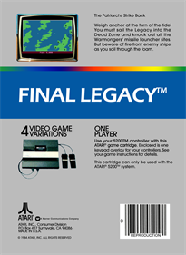 Final Legacy - Box - Back Image