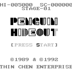 Penguin Hideout - Screenshot - Game Title Image