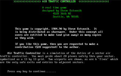 Air Traffic Controller - Screenshot - Game Title Image