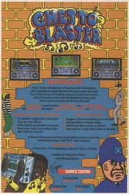 Ghetto Blaster - Advertisement Flyer - Front Image