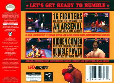 Ready 2 Rumble Boxing - Box - Back Image