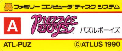 Puzzle Boys - Cart - Front Image