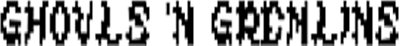 Ghouls 'N Gremlins - Clear Logo Image