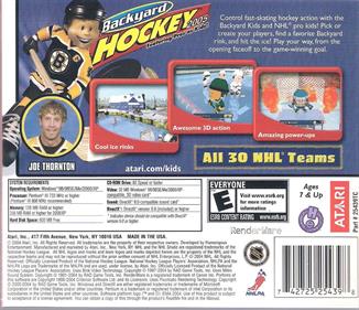 Backyard Hockey 2005 - Box - Back Image