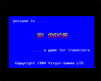 Sea Adventure - Screenshot - Game Title Image