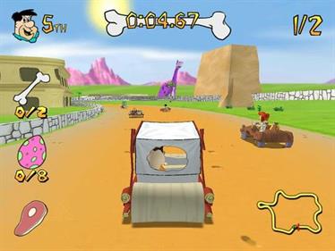 The Flintstones: Bedrock Racing - Screenshot - Gameplay Image