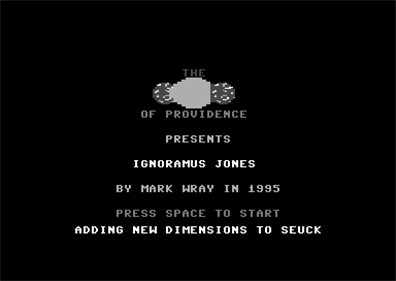 Ignoramus Jones - Screenshot - Game Title Image