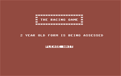 The Racing Game - Screenshot - Game Title Image