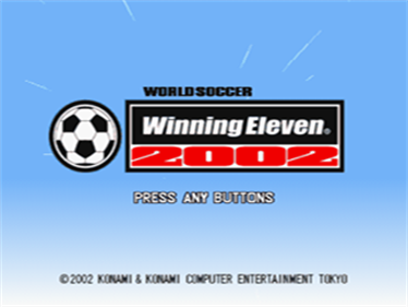 World Soccer: Winning Eleven 2002 - Screenshot - Game Title Image