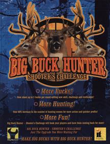 Big Buck Hunter: Shooter's Challenge - Advertisement Flyer - Front Image