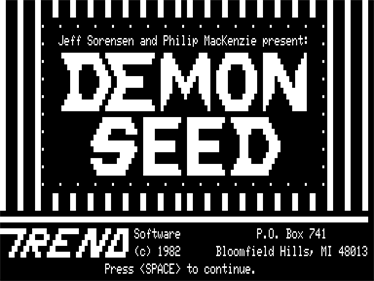 Demon Seed - Screenshot - Game Title Image