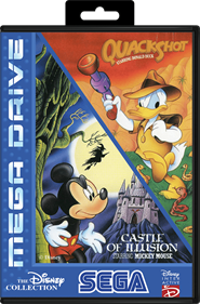 The Disney Collection: Quackshot Starring Donald Duck + Castle of Illusion Starring Mickey Mouse - Box - Front - Reconstructed Image
