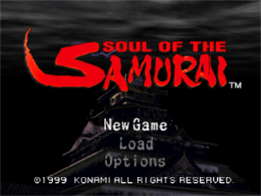 Soul of the Samurai - Screenshot - Game Title Image