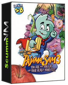 Pajama Sam 3: You Are What You Eat from Your Head to Your Feet - Box - 3D Image
