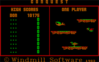 Conquest (1983) - Screenshot - Game Title Image