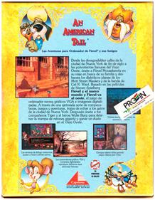 An American Tail: The Computer Adventures of Fievel and His Friends - Box - Back Image