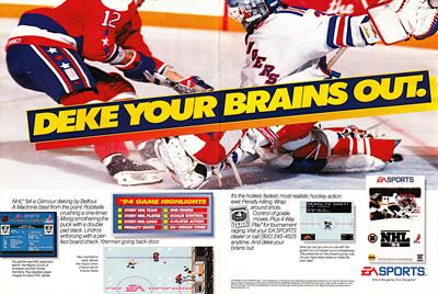 NHL '94 - Advertisement Flyer - Front Image