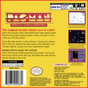 Pac-Man: Special Color Edition - Box - Back Image