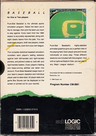 Pure-Stat Baseball - Box - Back Image
