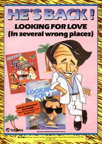 Leisure Suit Larry Goes Looking for Love (in Several Wrong Places) - Advertisement Flyer - Front Image