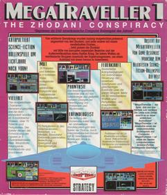 MegaTraveller 1: The Zhodani Conspiracy - Box - Back Image