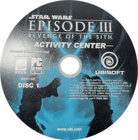 Star Wars Episode III: Revenge of the Sith Activity Center - Disc Image