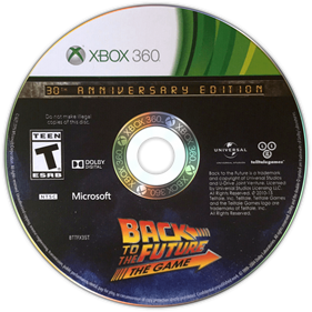 Back to the Future: The Game: 30th Anniversary Edition - Disc Image