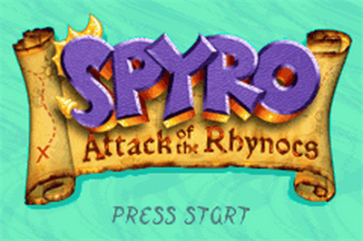 Spyro: Attack of the Rhynocs - Screenshot - Game Title Image