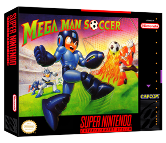 Mega Man Soccer - Box - 3D Image