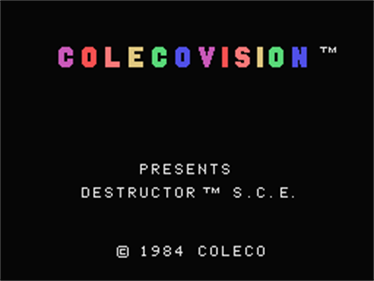 Destructor SCE - Screenshot - Game Title Image