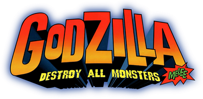 Godzilla: Destroy All Monsters Melee - Clear Logo Image