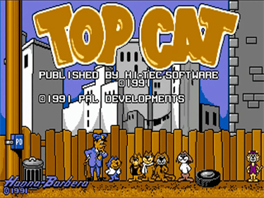 Top Cat Starring in Beverly Hills Cats  - Screenshot - Game Title Image