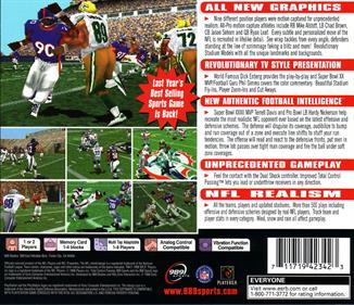 NFL GameDay 99 - Box - Back Image