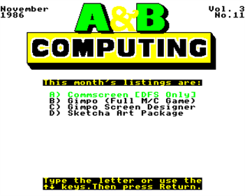 A&B Computing 3.11 - Screenshot - Game Title Image