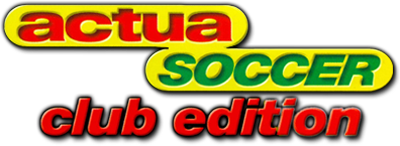 Actua Soccer: Club Edition - Clear Logo Image