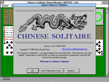 Chinese Solitaire - Screenshot - Game Title Image