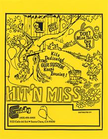 Hit 'n Miss - Advertisement Flyer - Front Image