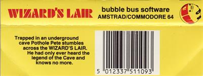 Wizard's Lair - Box - Back Image