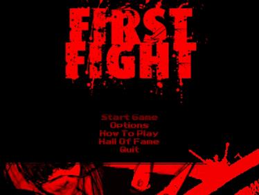 First Fight - Screenshot - Game Title Image