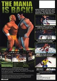Legends of Wrestling II - Box - Back Image