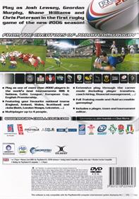 Rugby Challenge 2006 - Box - Back Image