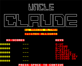 Uncle Claude - Screenshot - Game Title Image